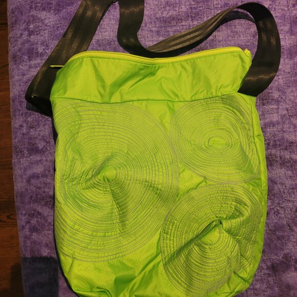 Handmade NWOT Neon Greenish/Yellowish Bag/Purse - Picture 1 of 3